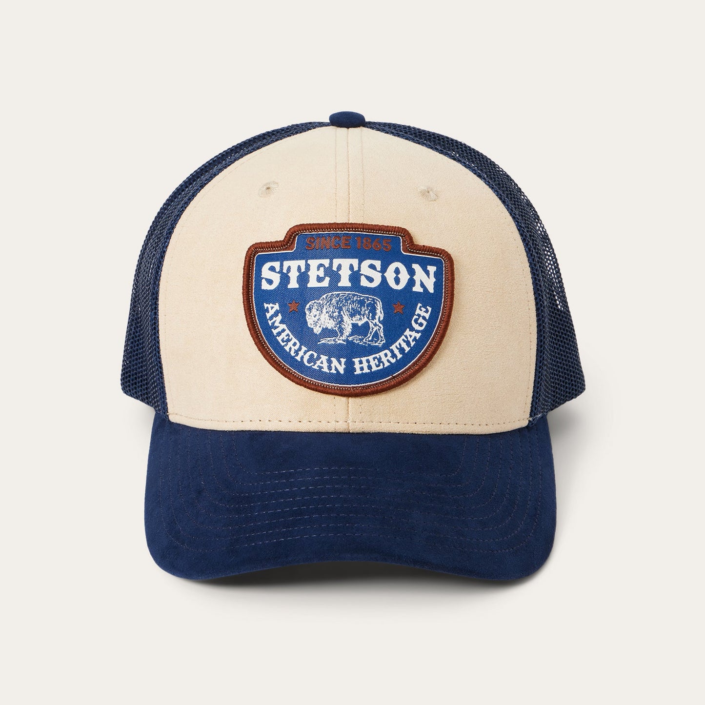 Khaki Arrowhead Patch Trucker Cap | Stetson Khaki