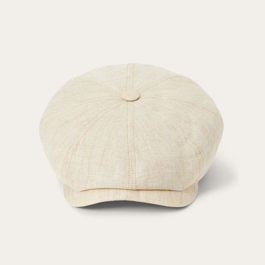 Linen Hatteras Newsboy | Stetson Beige