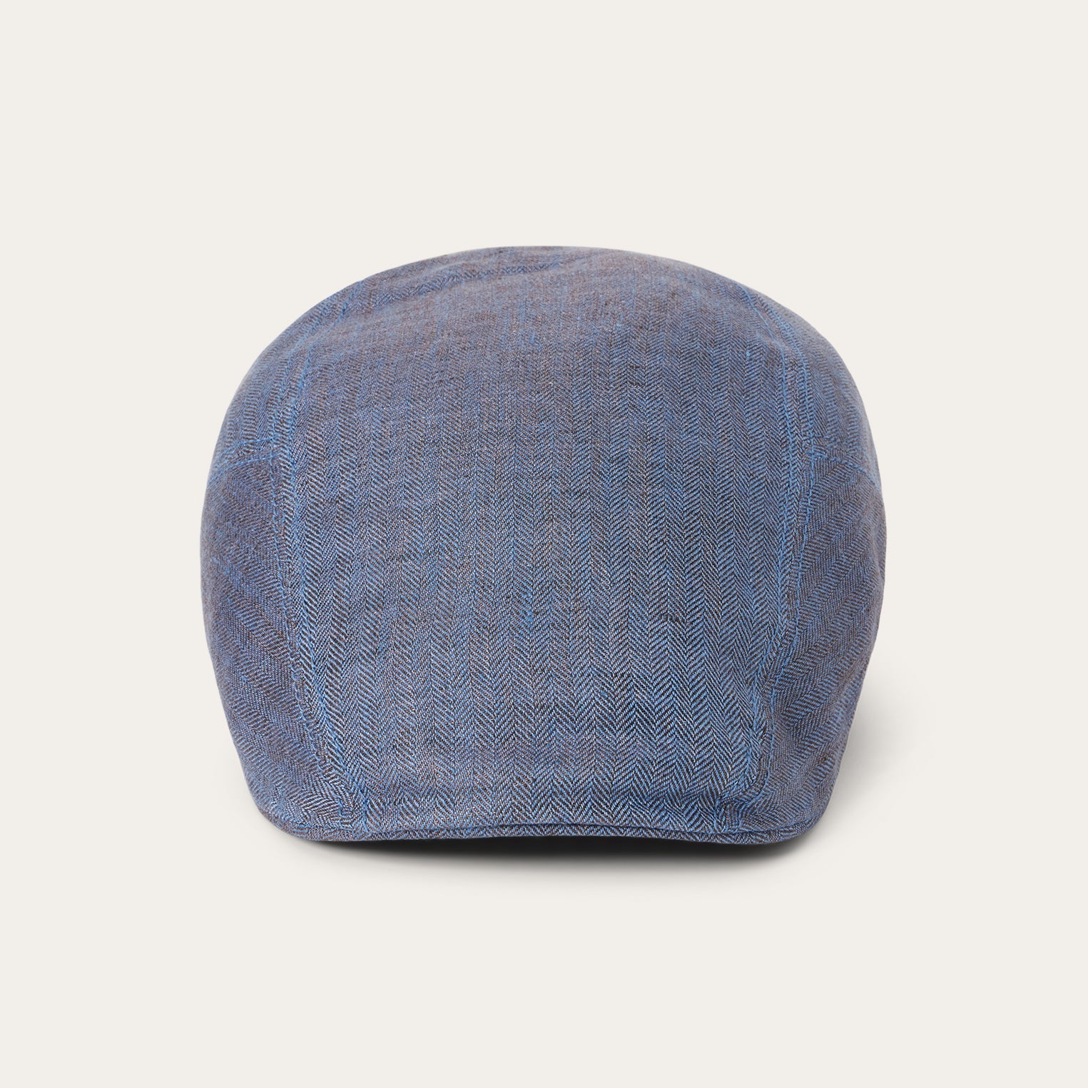Herringbone Linen Ivy Cap | Stetson Blue Herringbone