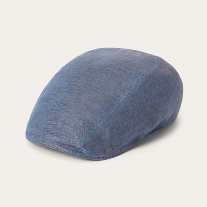 Herringbone Linen Ivy Cap | Stetson Blue Herringbone