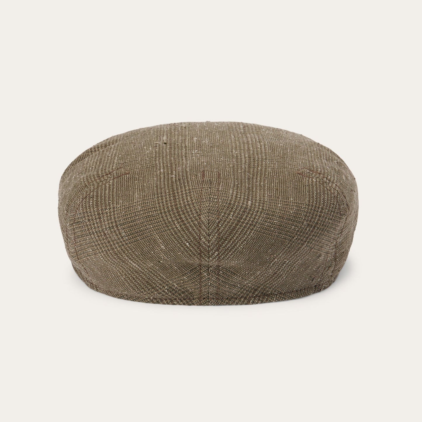 Glen Check Linen/Silk Kent Cap | Stetson Olive Check