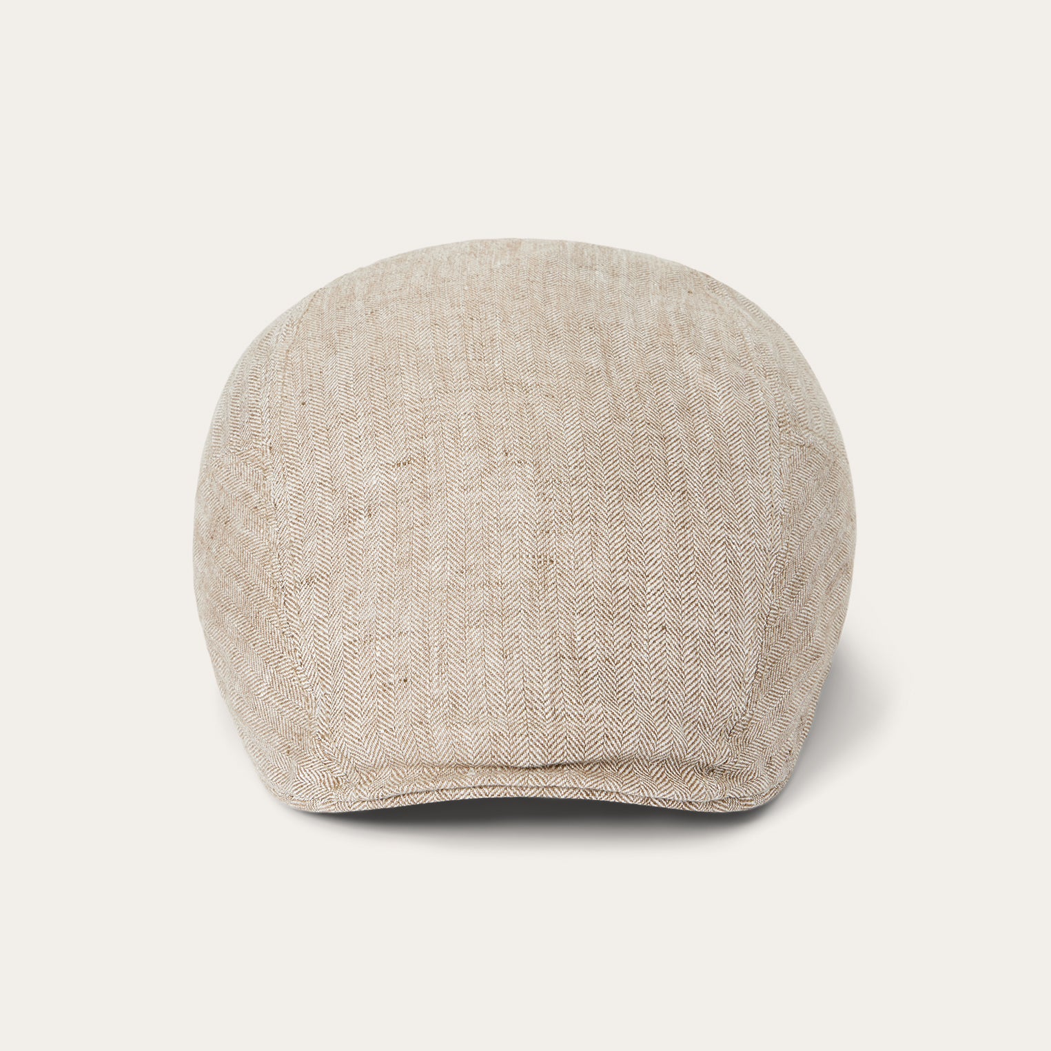 Herringbone Linen Ivy Cap | Stetson Beige Herringbone