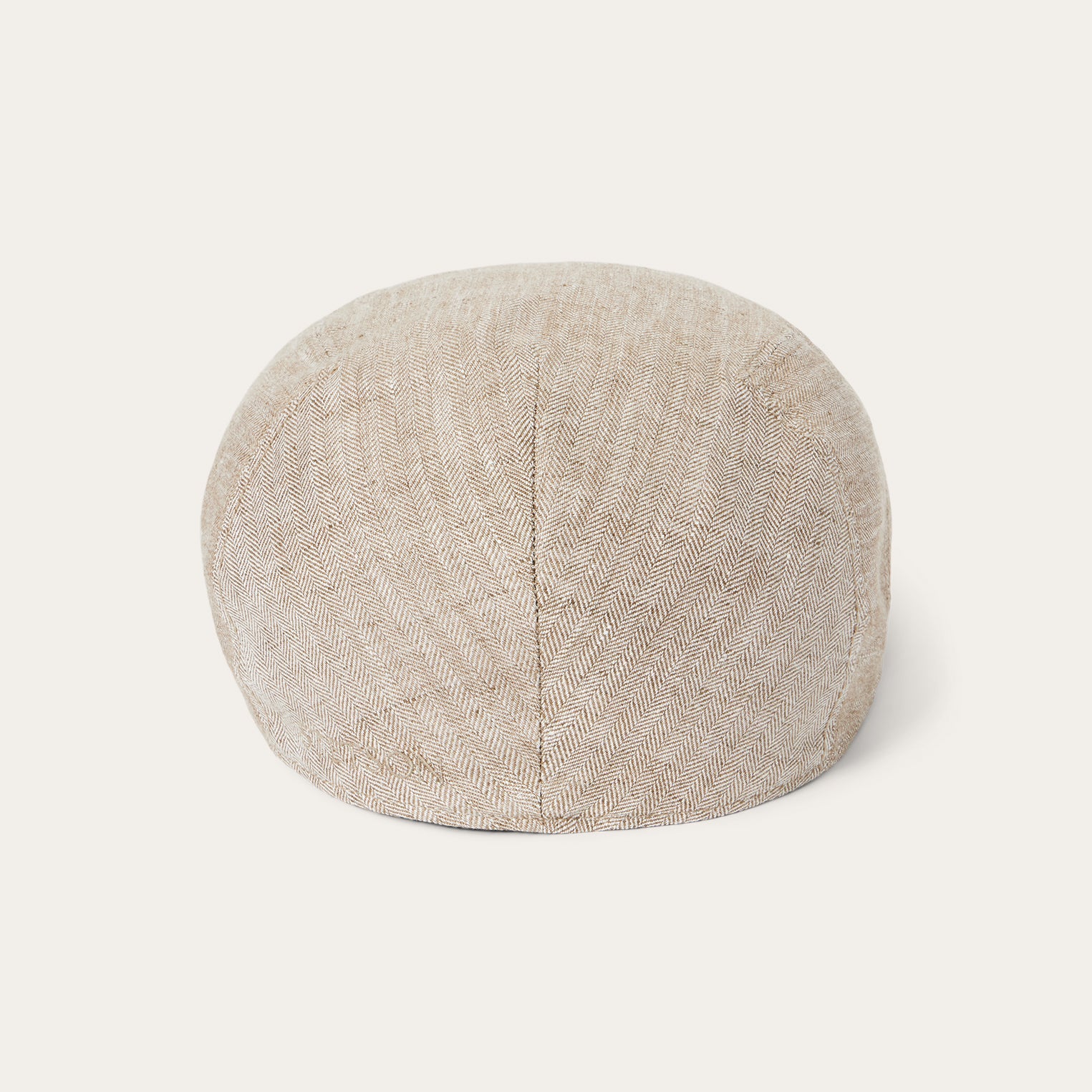 Herringbone Linen Ivy Cap | Stetson Beige Herringbone