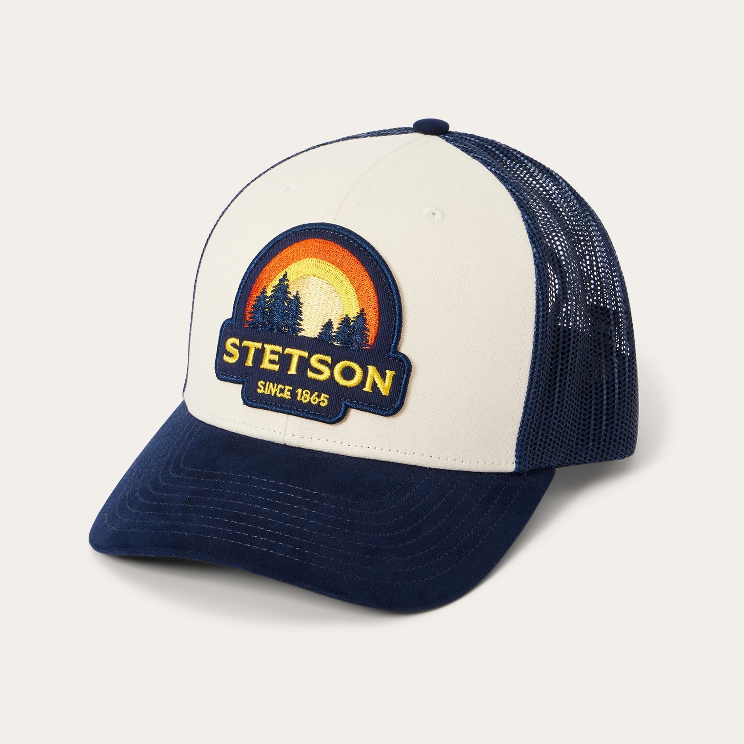 Cream Sunset Trucker Cap | Stetson Cream