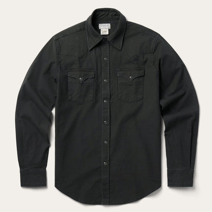 Charcoal Corded Denim Shirt | Stetson Grey