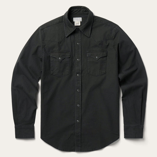 Charcoal Corded Denim Shirt | Stetson Grey