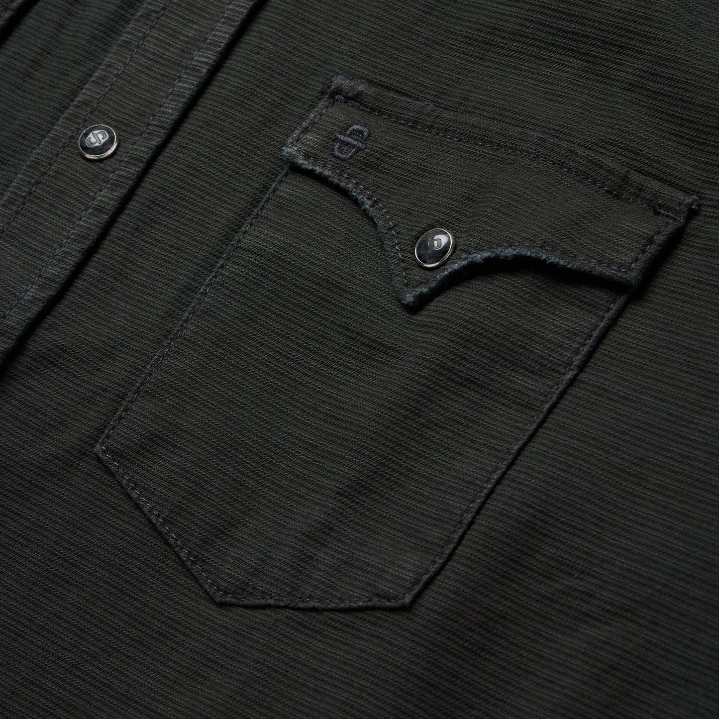 Charcoal Corded Denim Shirt | Stetson Grey