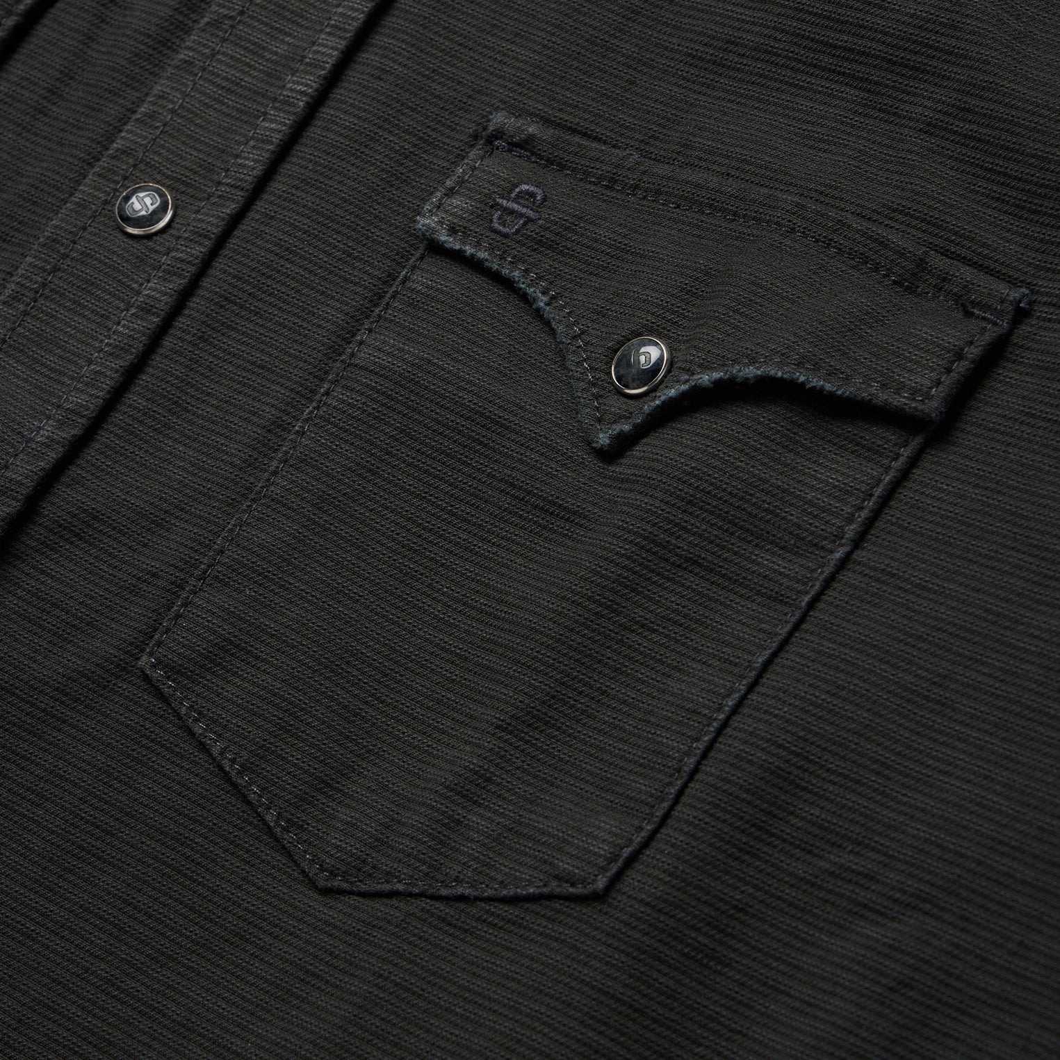Charcoal Corded Denim Shirt | Stetson Grey