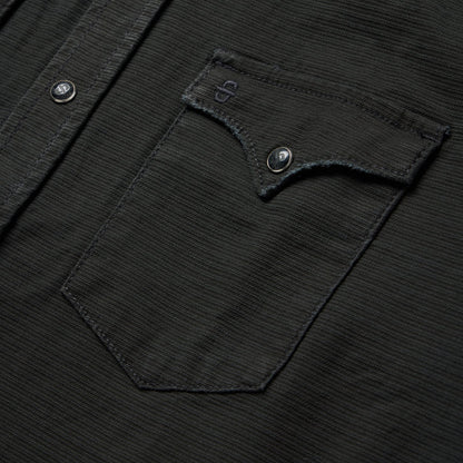 Charcoal Corded Denim Shirt | Stetson Grey