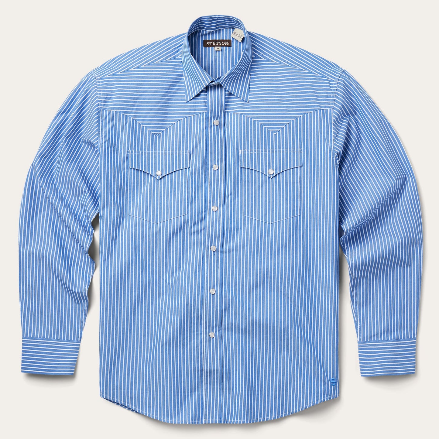 Blue Western Stripe Shirt | Stetson Blue