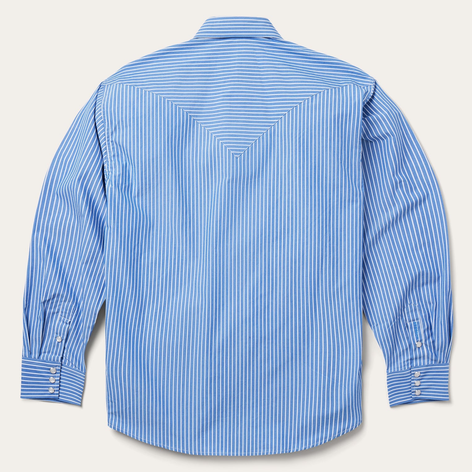 Blue Western Stripe Shirt | Stetson Blue