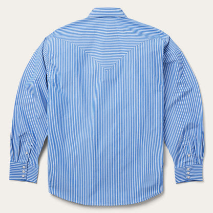 Blue Western Stripe Shirt | Stetson Blue