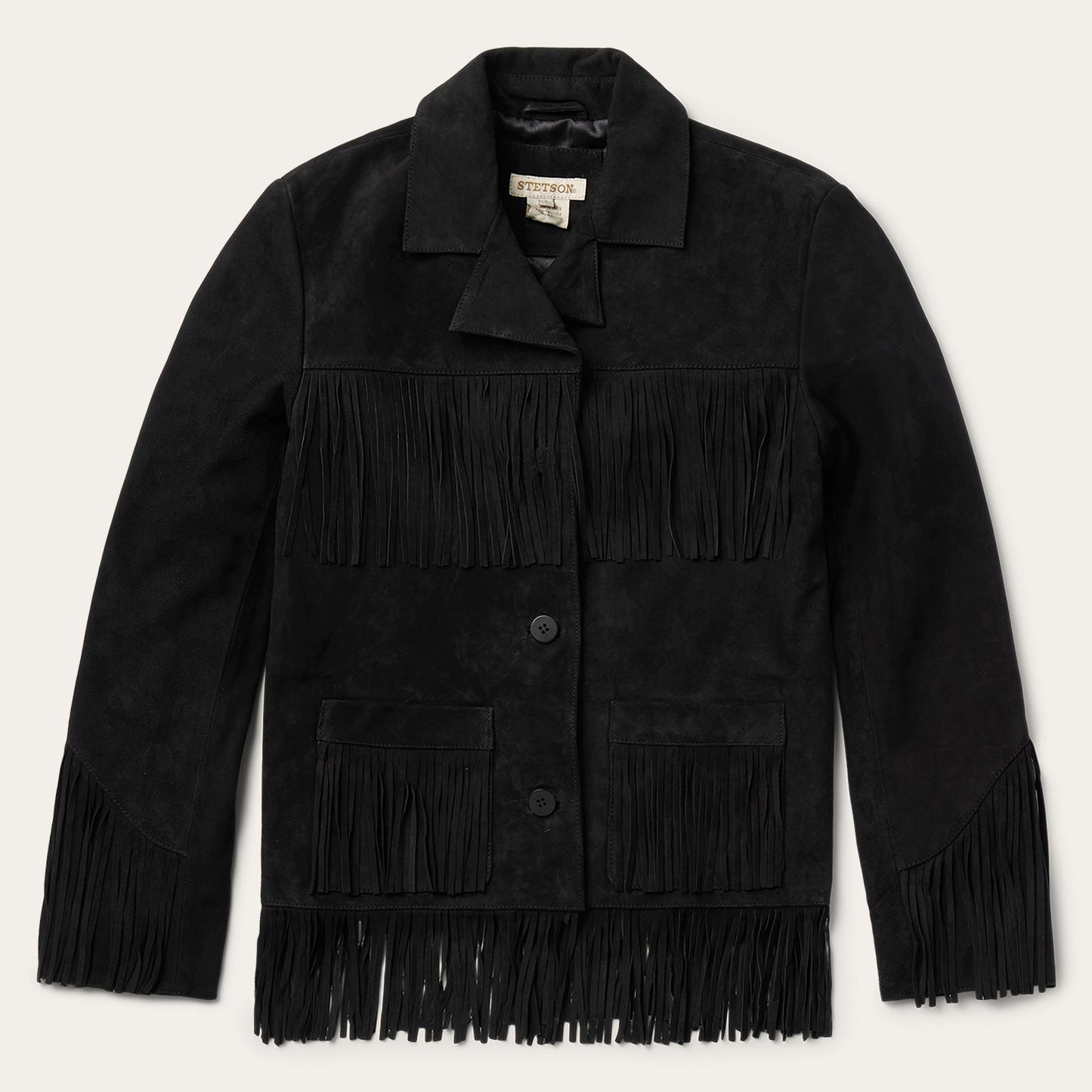 Fringe Suede Jacket | Stetson Black
