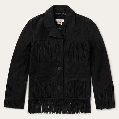 Fringe Suede Jacket | Stetson Black