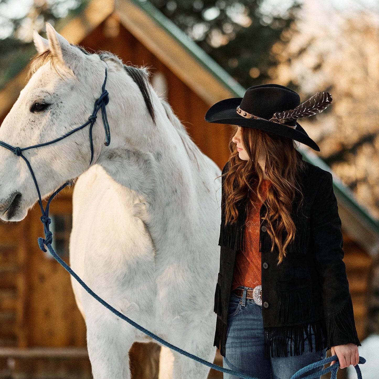 Fringe Suede Jacket | Stetson Black