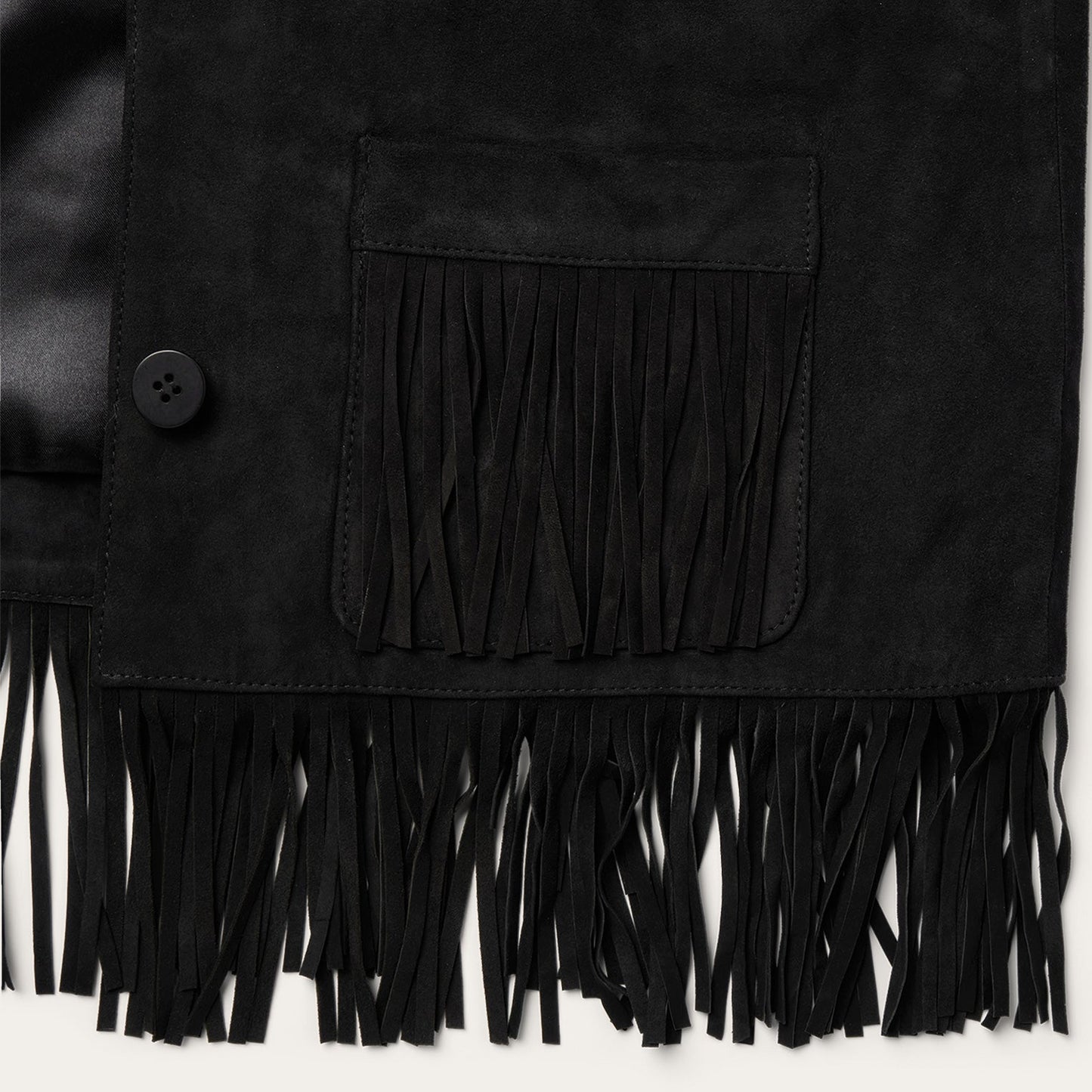 Fringe Suede Jacket | Stetson Black
