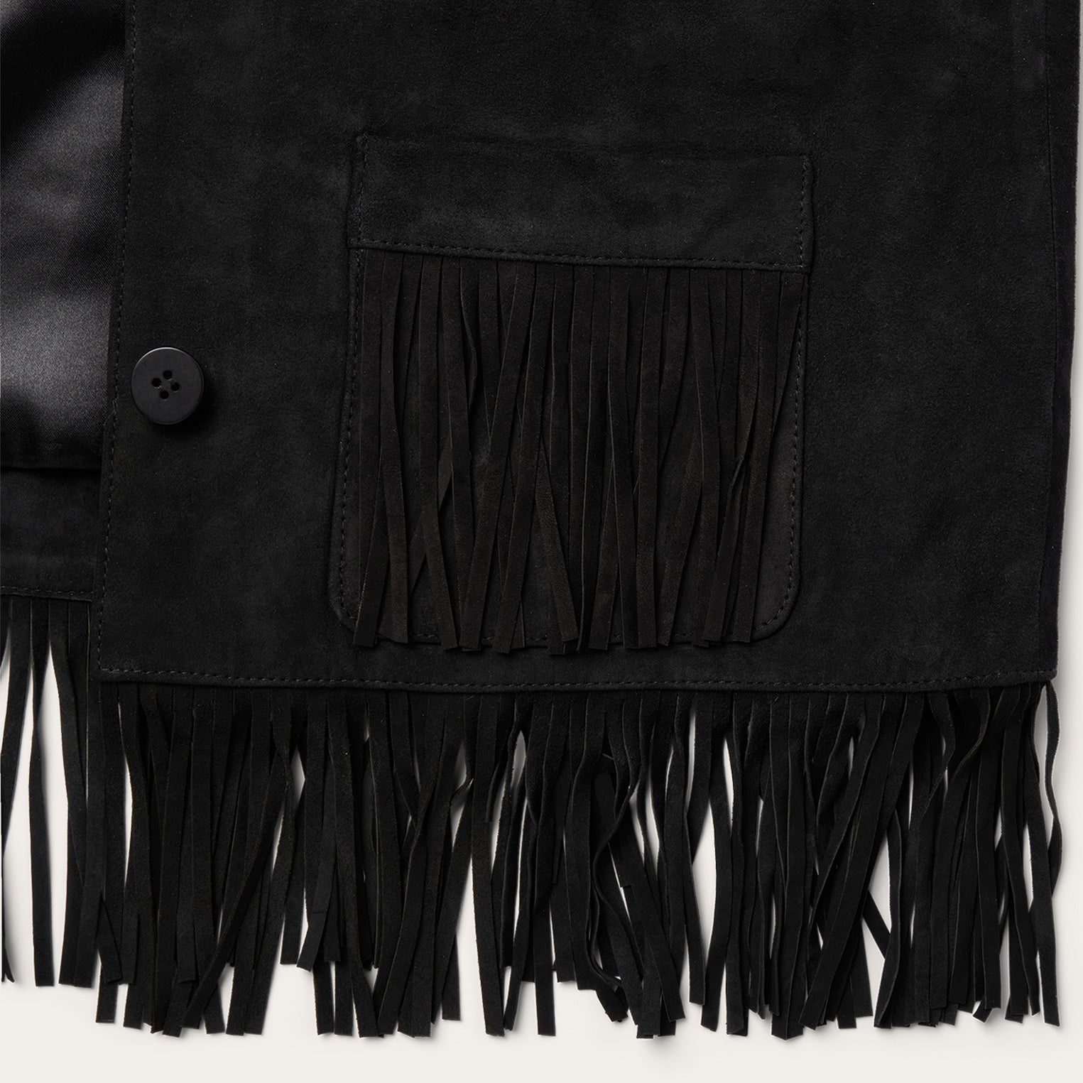 Fringe Suede Jacket | Stetson Black