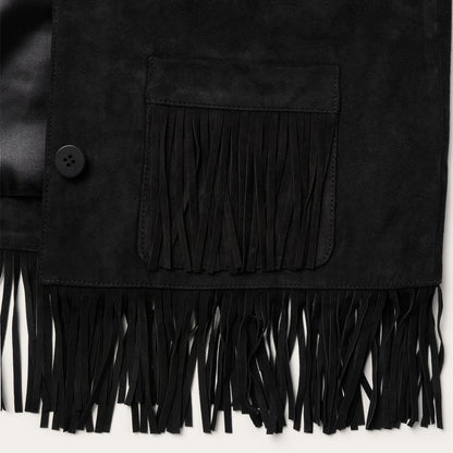 Fringe Suede Jacket | Stetson Black