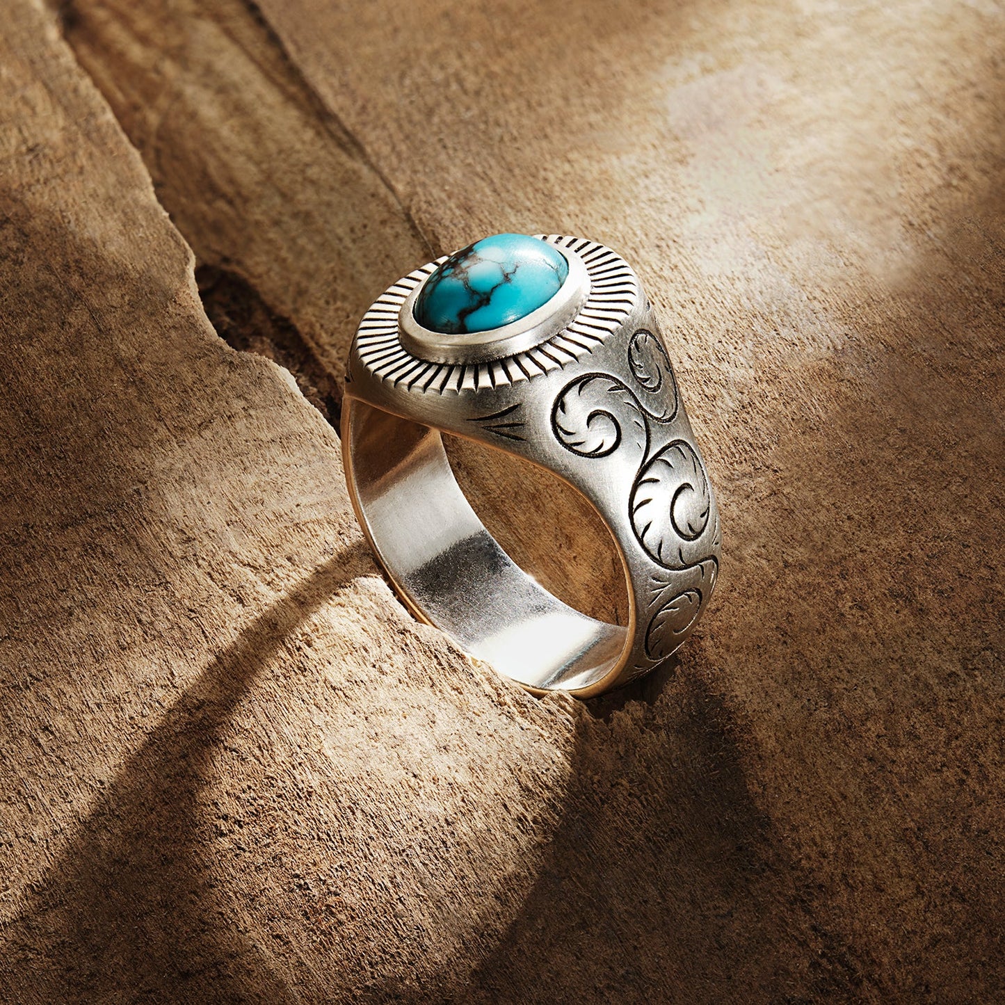 Filigree Ring with Turquoise | Stetson