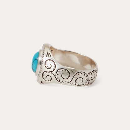 Filigree Ring with Turquoise | Stetson
