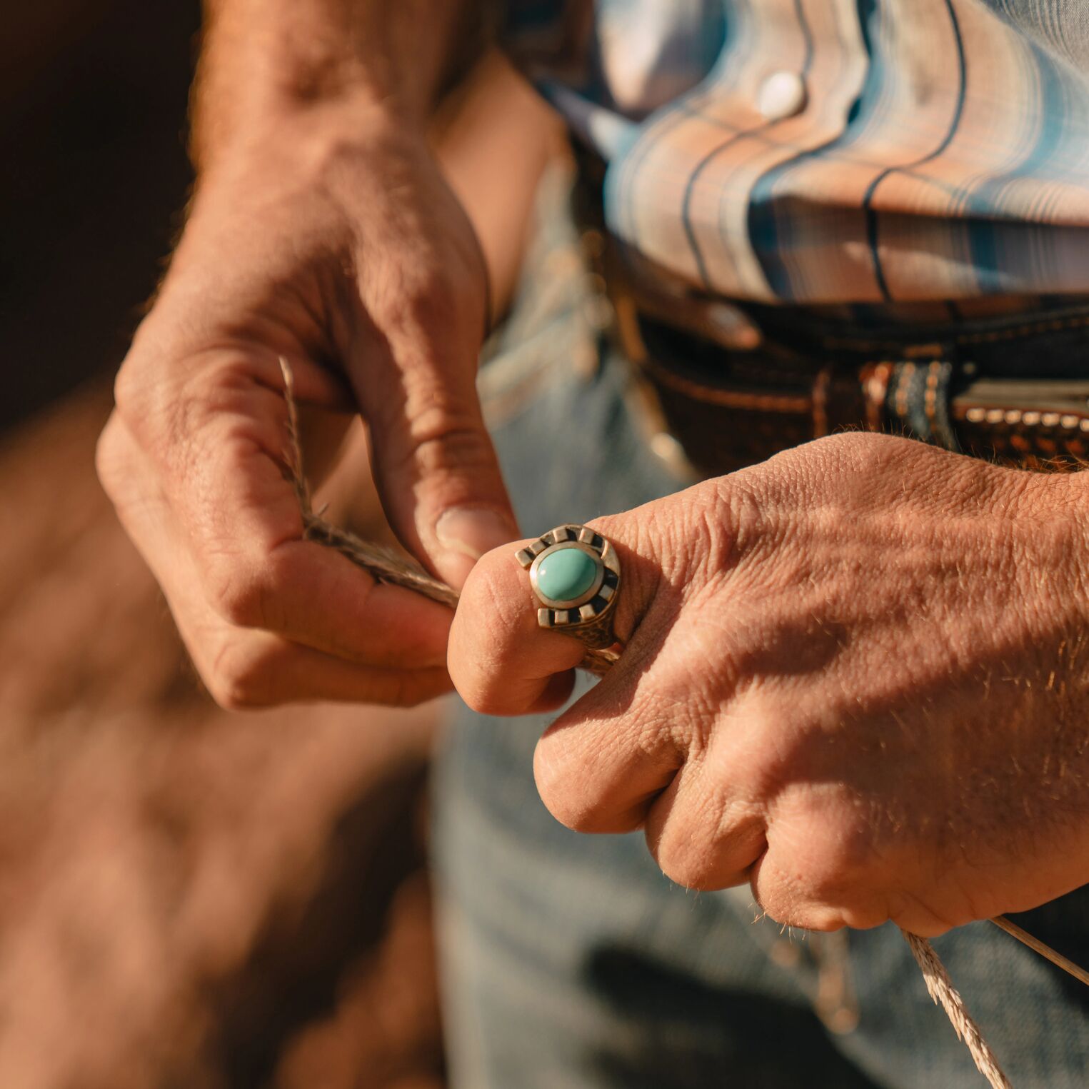 Horseshoe Ring with Turquoise | Stetson