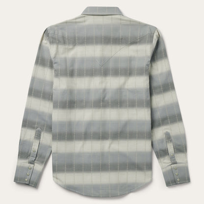 Serape Dobby Twill Western Shirt | Stetson Brown