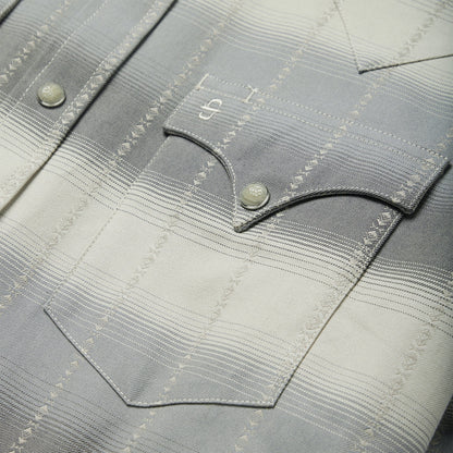 Serape Dobby Twill Western Shirt | Stetson Brown