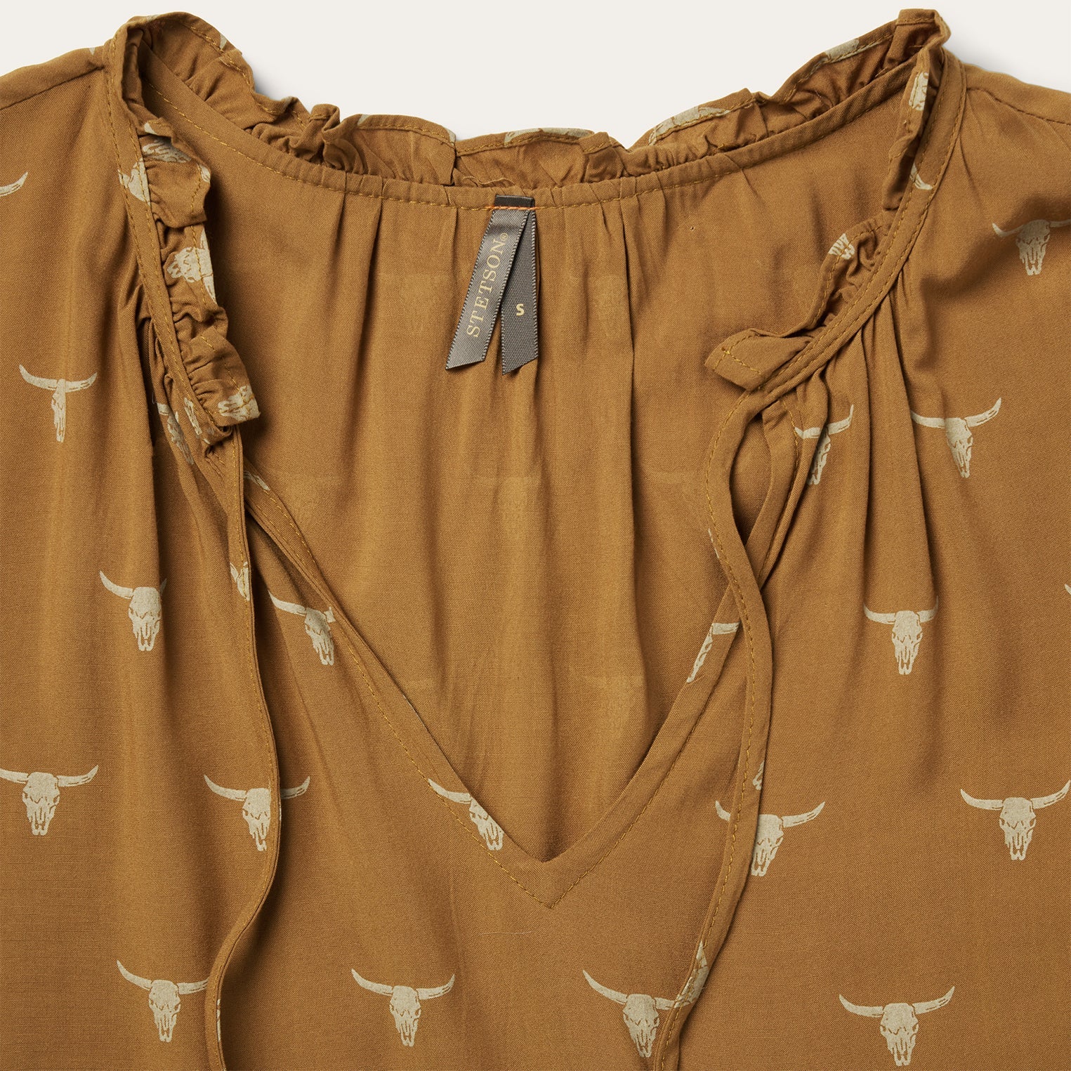 Mojave Longhorn Print Dress | Stetson Brown