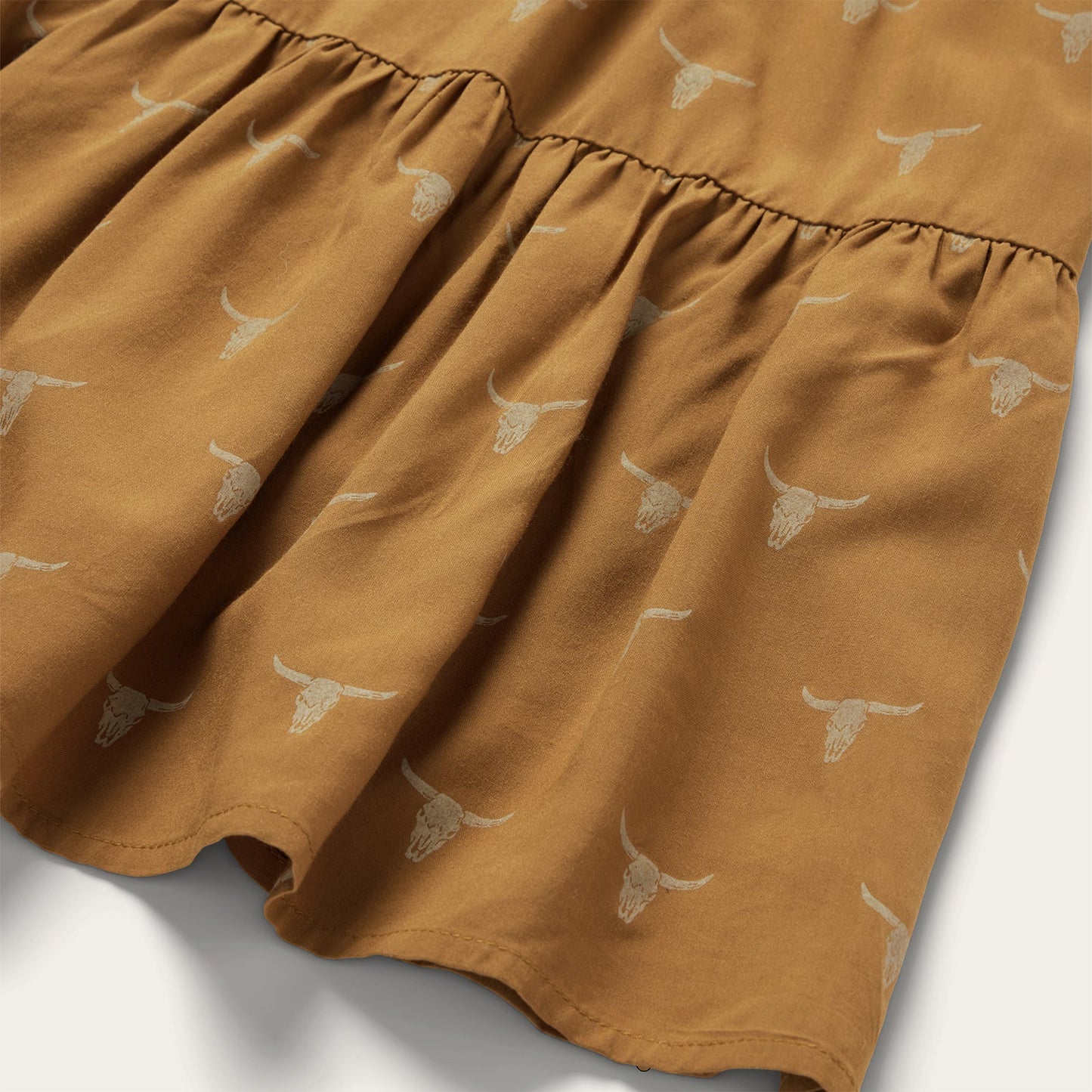 Mojave Longhorn Print Dress | Stetson Brown