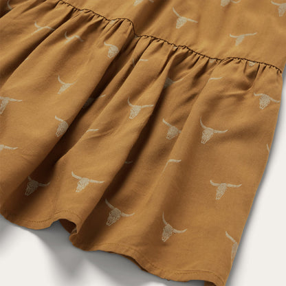 Mojave Longhorn Print Dress | Stetson Brown