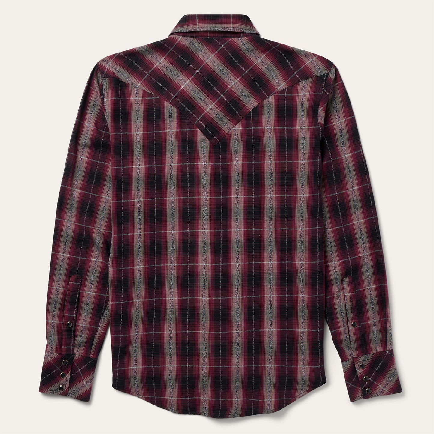 Red Marl Plaid Western Shirt | Stetson Red
