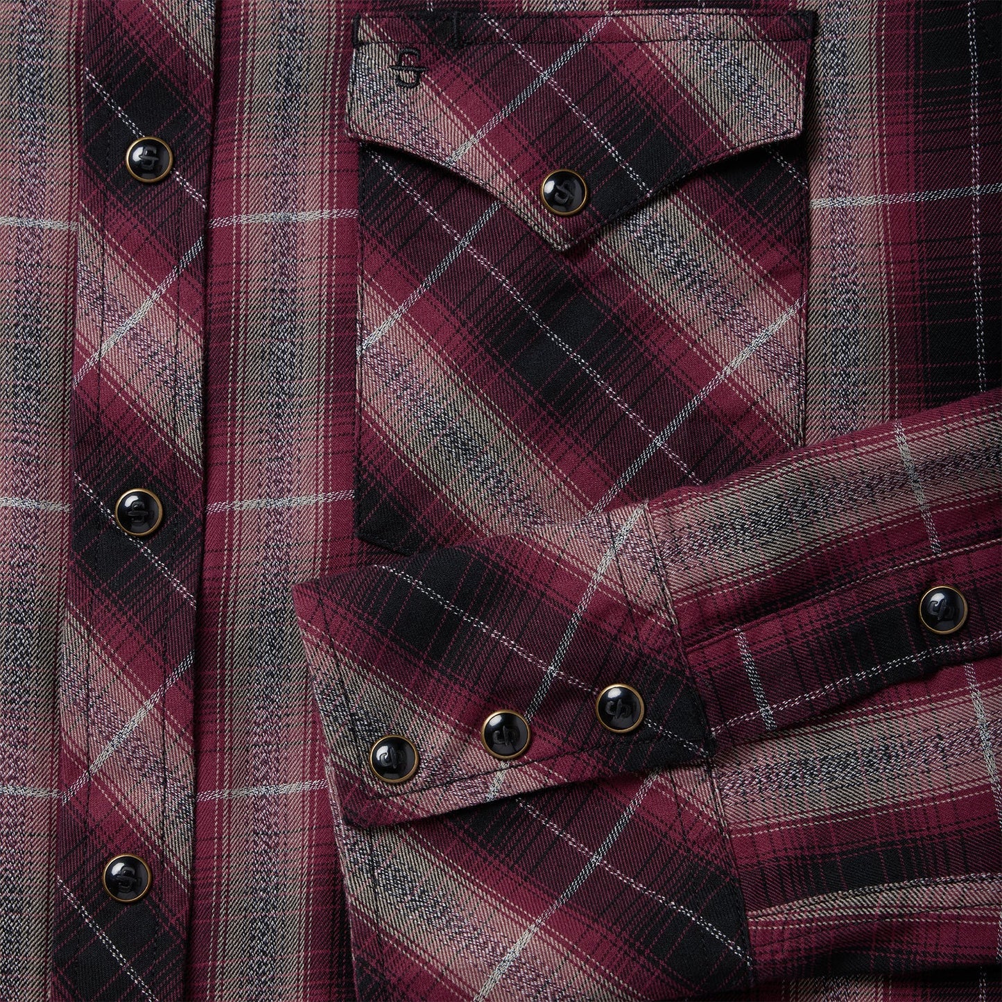 Red Marl Plaid Western Shirt | Stetson Red