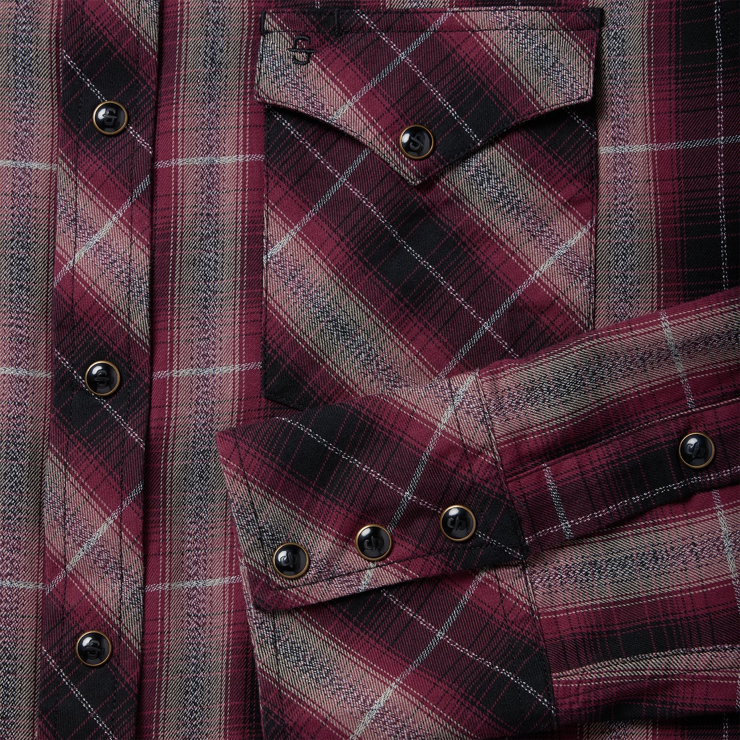 Red Marl Plaid Western Shirt | Stetson Red