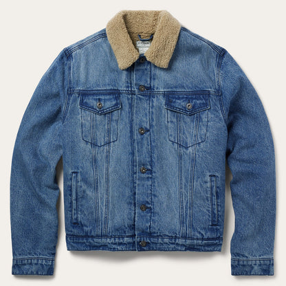 Denim Sherpa Jacket | Stetson Blue