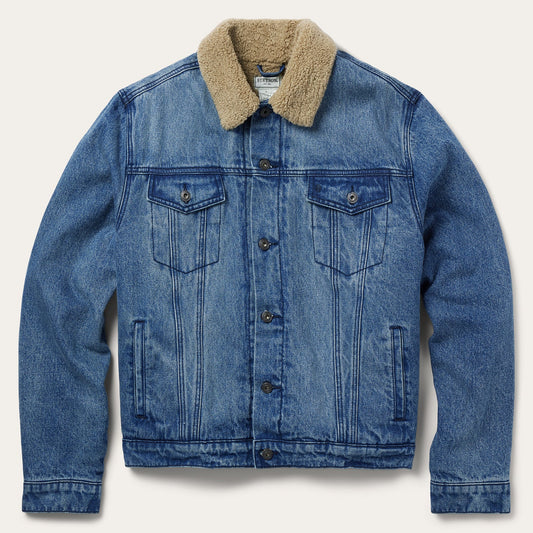 Denim Sherpa Jacket | Stetson Blue