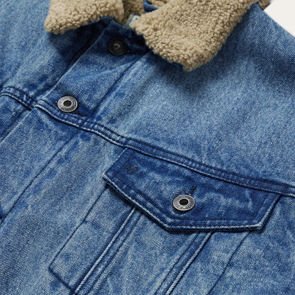 Denim Sherpa Jacket | Stetson Blue