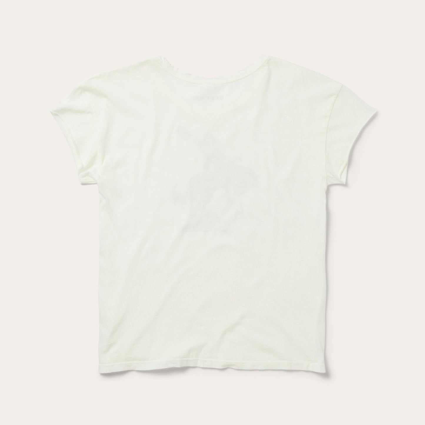 Bucking Cowgirl Graphic Tee | Stetson White