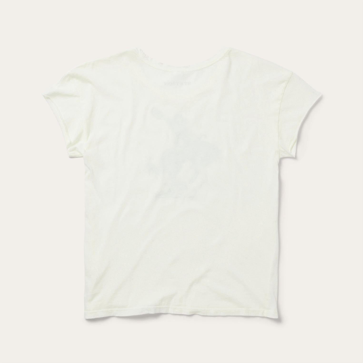 Bucking Cowgirl Graphic Tee | Stetson White