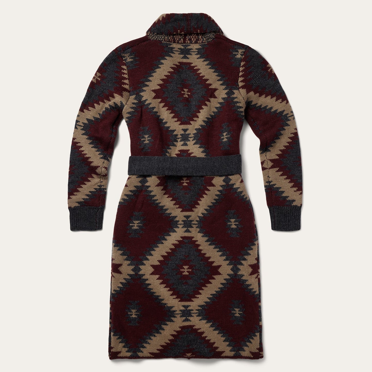 Aztec Duster Sweater | Stetson Wine