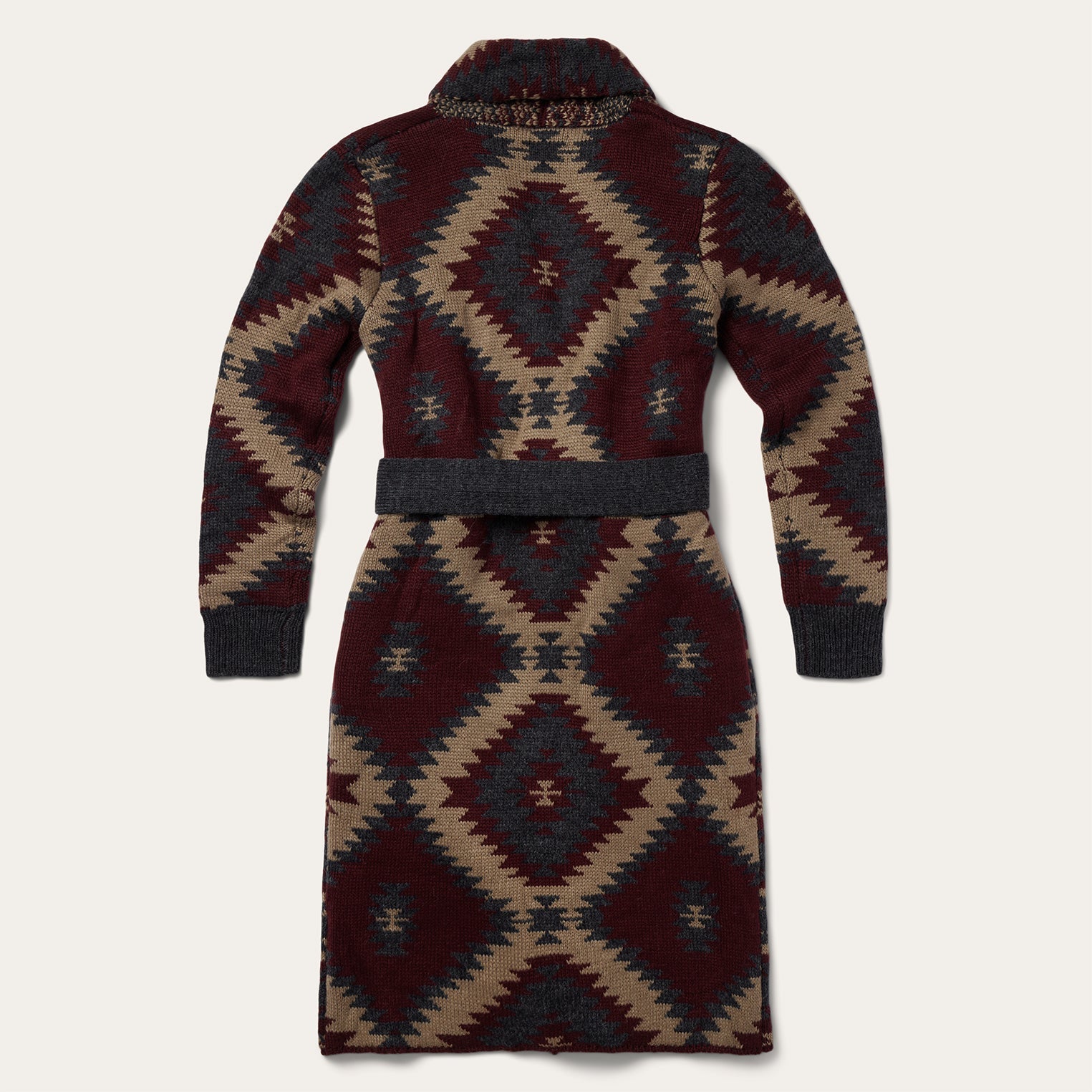Aztec Duster Sweater | Stetson Wine