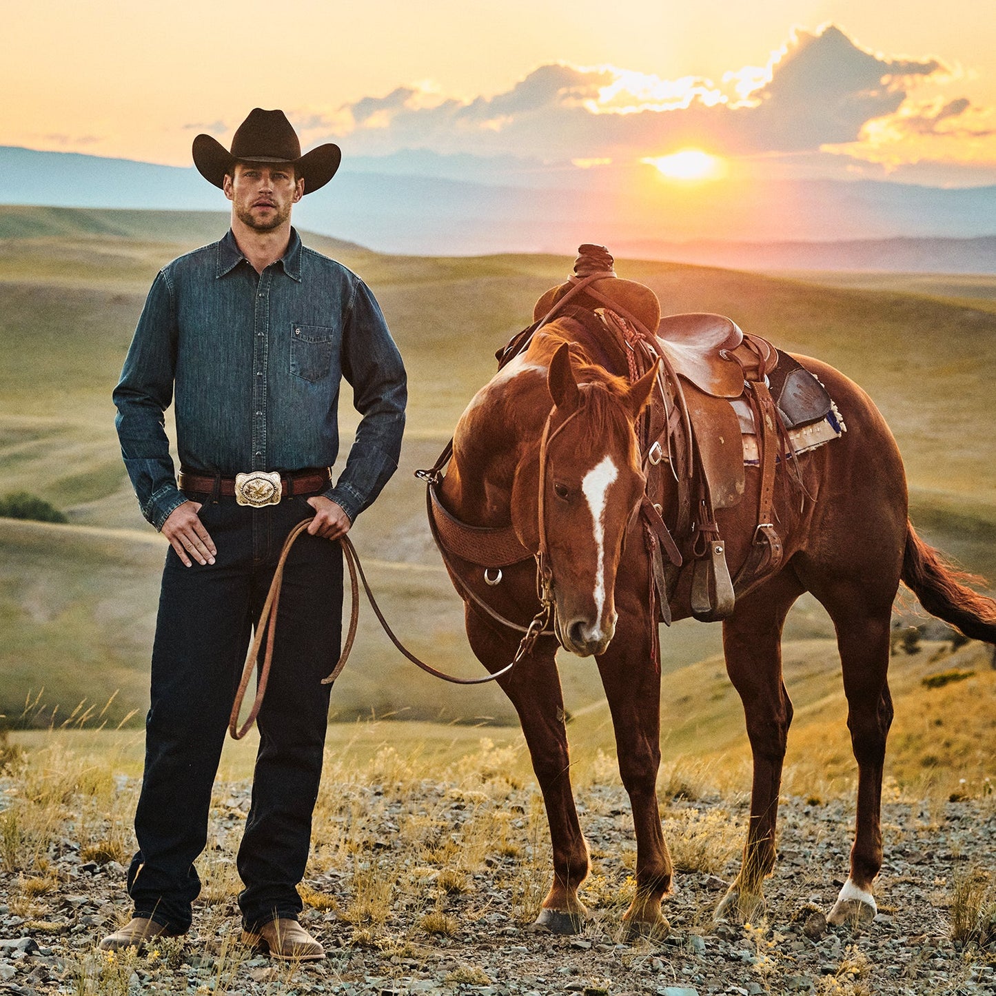 1520 Fit Standard Straight Leg Jean | Stetson Blue