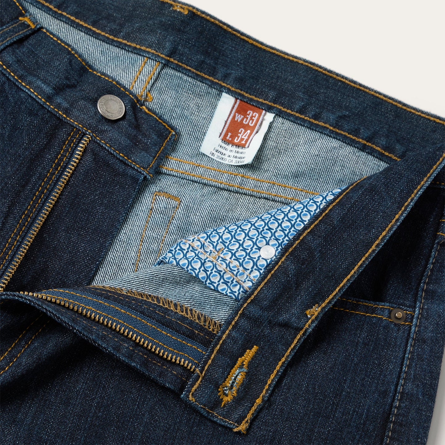 1520 Fit Standard Straight Leg Jean | Stetson Blue