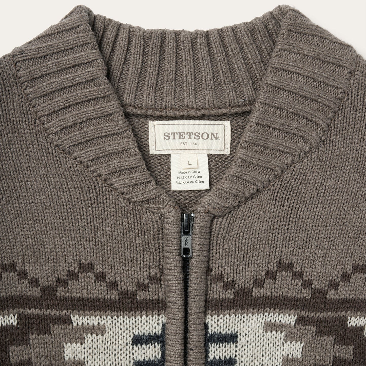 Longhorn Cardigan | Stetson Brown