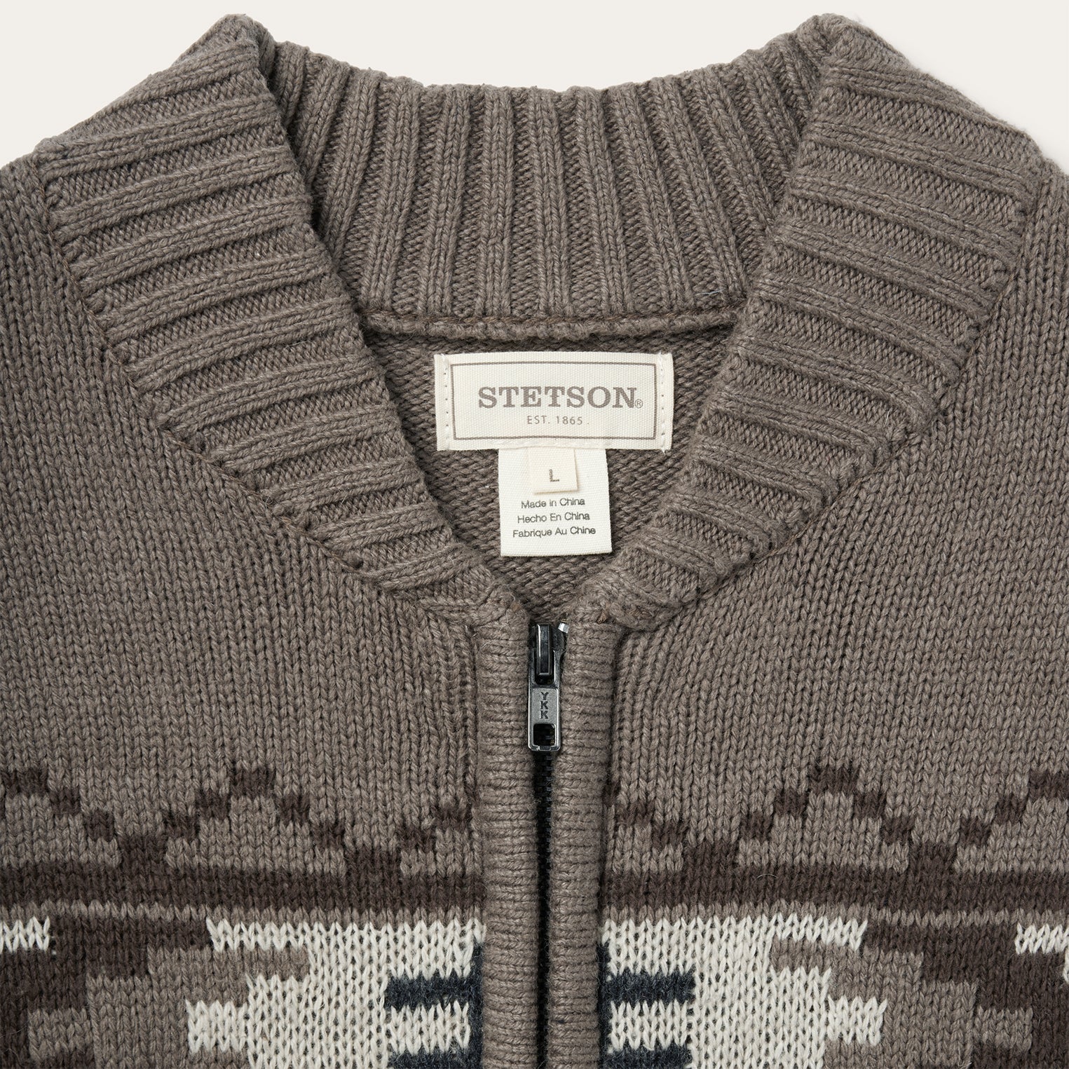 Longhorn Cardigan | Stetson Brown