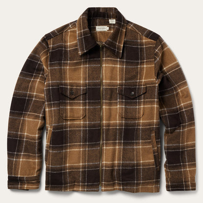 Brown Plaid Western Coat | Stetson Brown