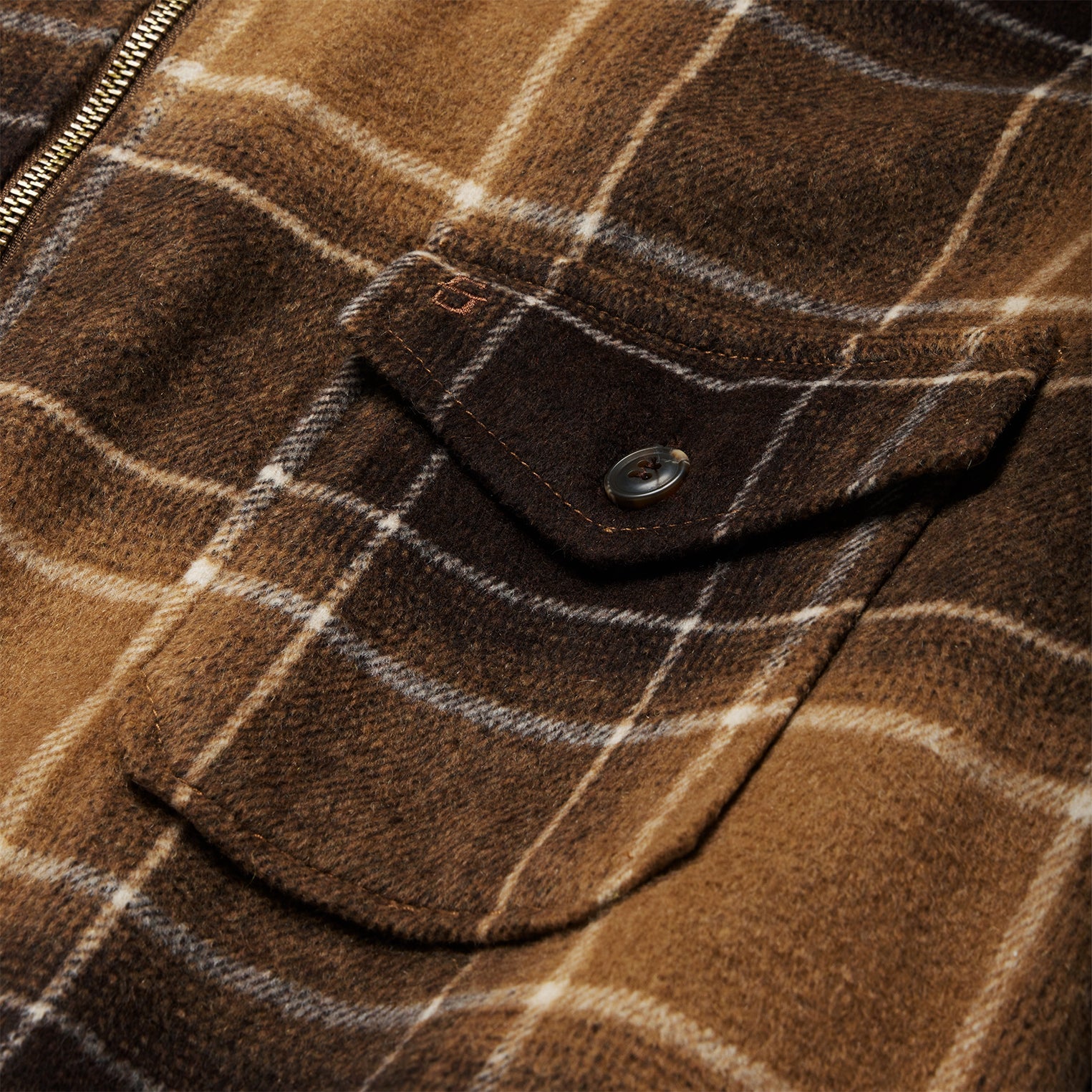 Brown Plaid Western Coat | Stetson Brown