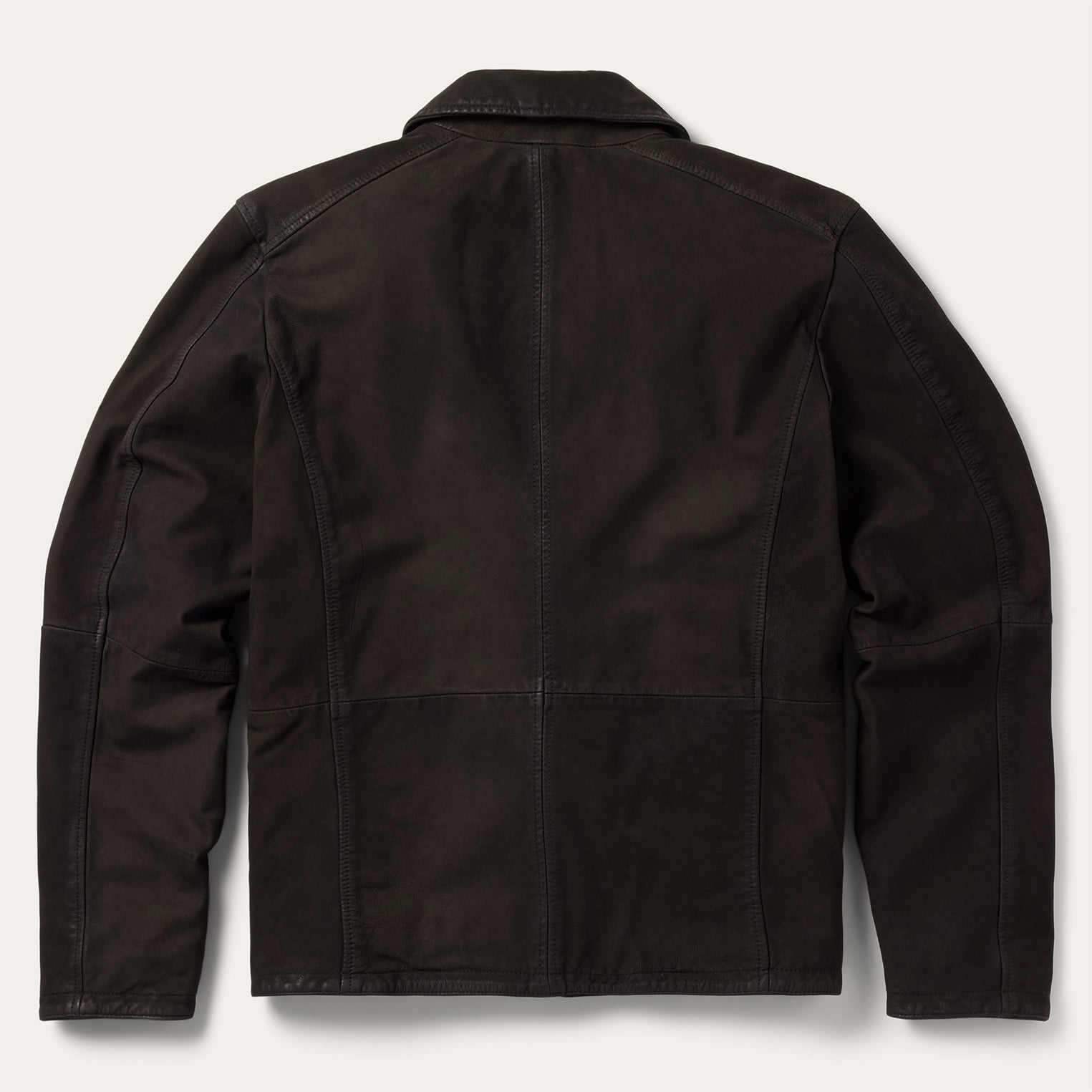 Zip Front Suede Leather Jacket | Stetson Brown