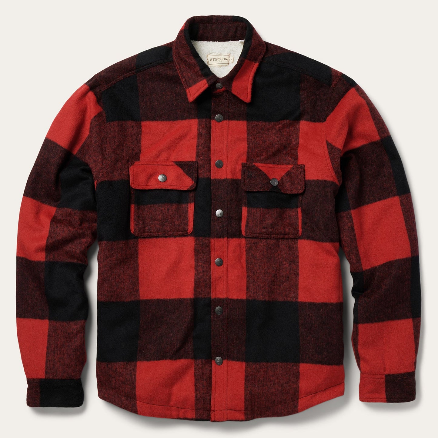 Buffalo Plaid Western Coat | Stetson Red