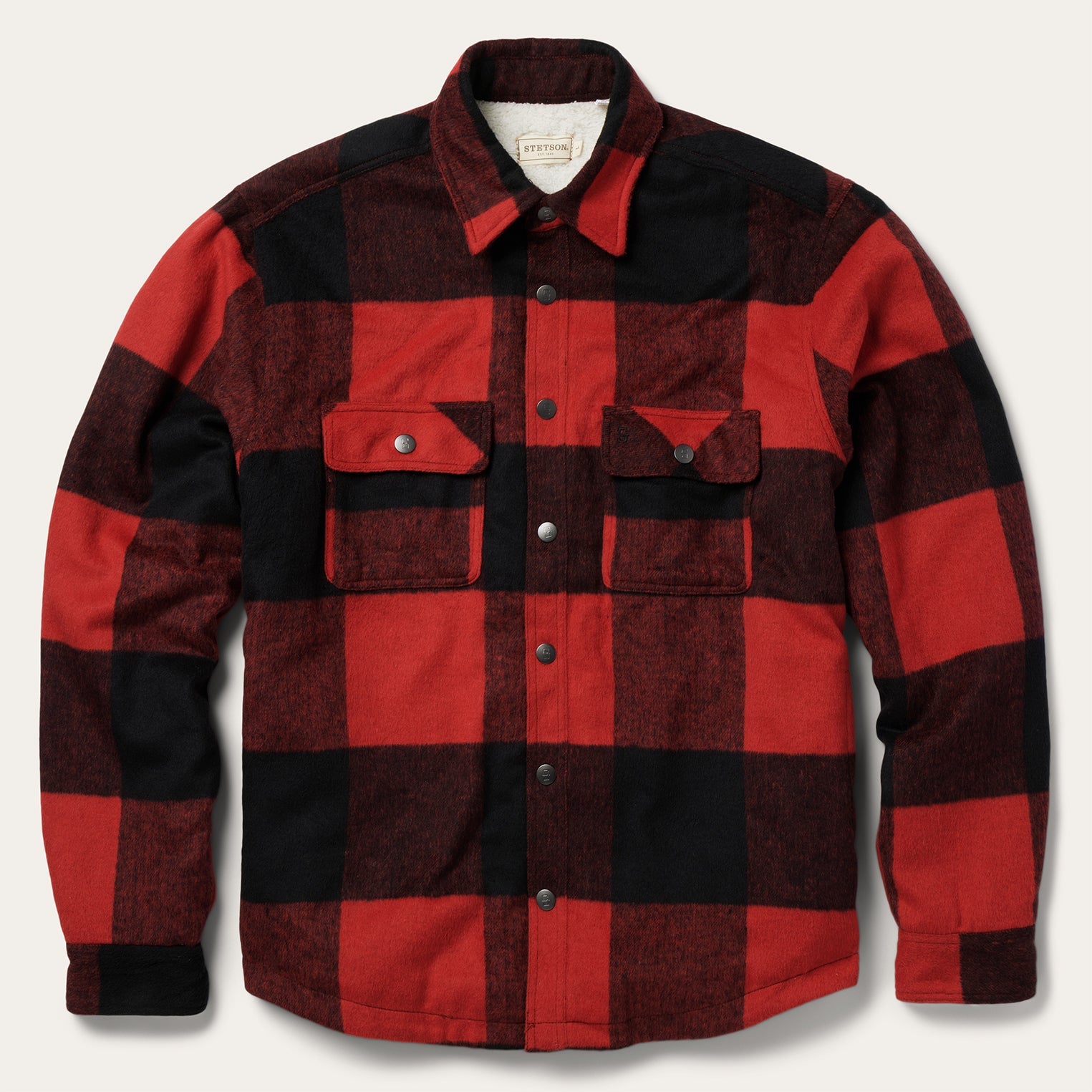 Buffalo Plaid Western Coat | Stetson Red