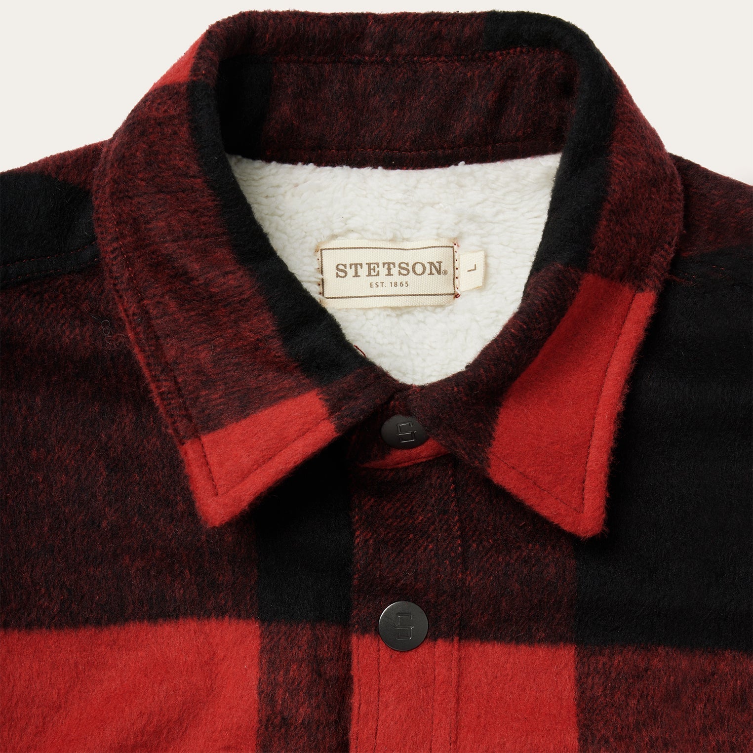 Buffalo Plaid Western Coat | Stetson Red